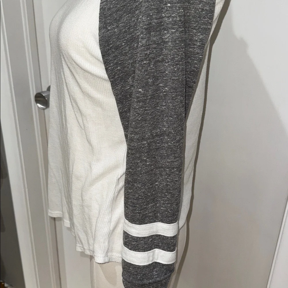 Lucky Brand Charcoal and Cream Long Sleeve Tee - Picture 3 of 5